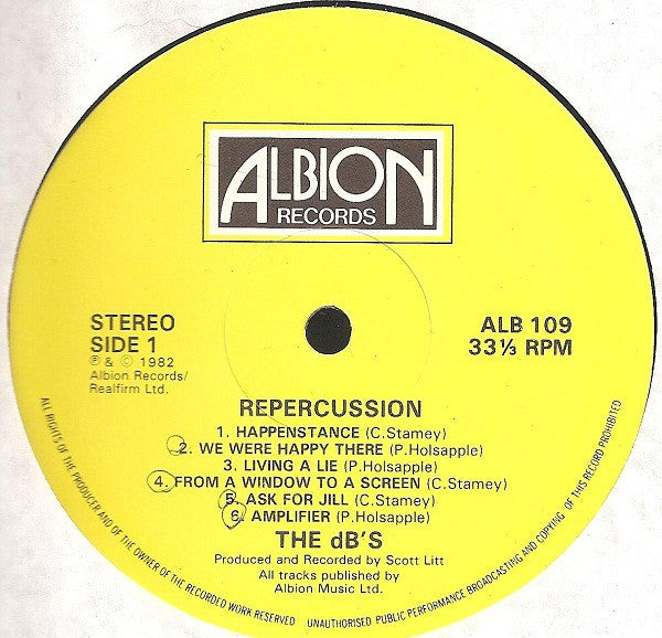 The dB's : Repercussion (LP, Album)