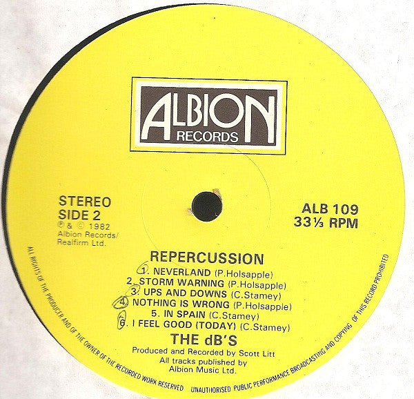 The dB's : Repercussion (LP, Album)