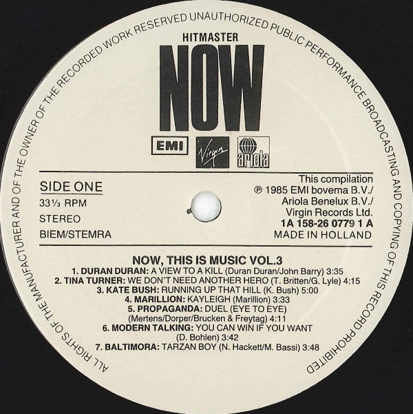 Various : Now This Is Music 3 (2xLP, Comp)
