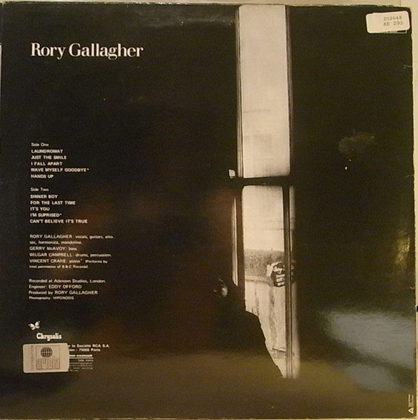 Rory Gallagher : Rory Gallagher (LP, Album, RE)