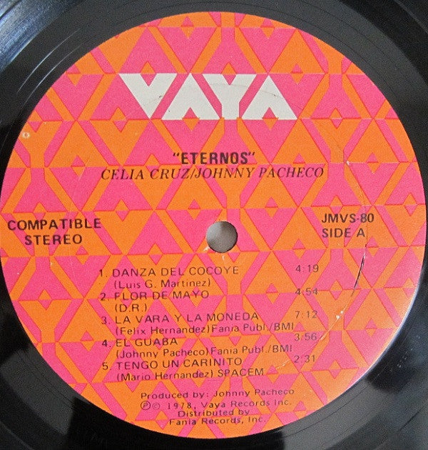 Celia Cruz - Johnny Pacheco : Eternos (LP, Album)