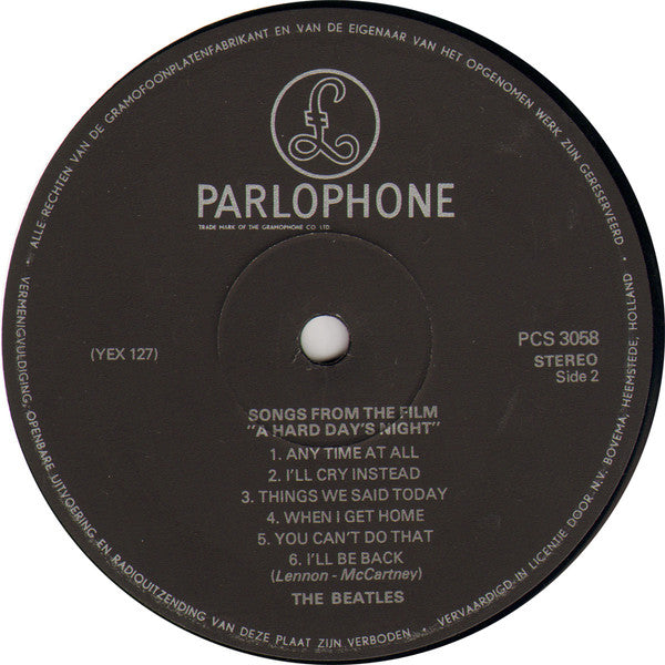 The Beatles - A Hard Day's Night (LP, Album, RE) - De Platen Aap – Vinylwinkel in Brielle & online webshop voor muziekliefhebbers