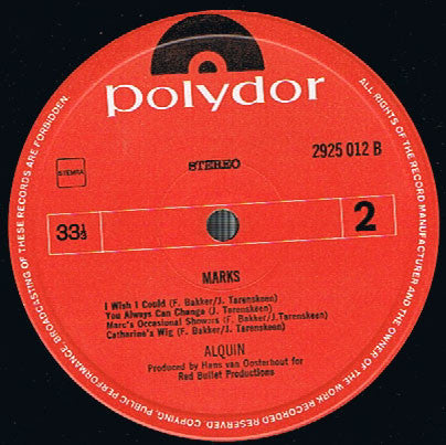 Alquin : Marks (LP, Album, Gat)