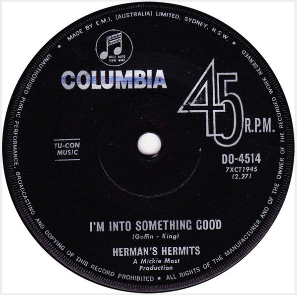 Herman's Hermits : I'm Into Something Good (7")
