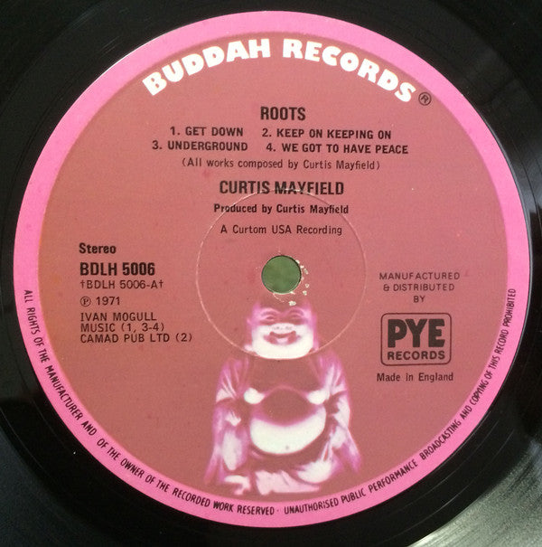 Curtis Mayfield : Roots (LP, Album, RE, Gat)