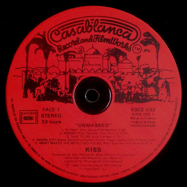 Kiss : Unmasked (LP, Album)