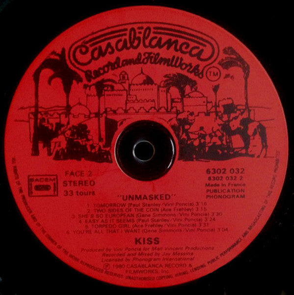 Kiss : Unmasked (LP, Album)
