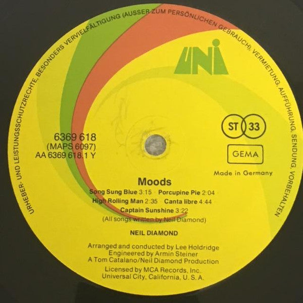 Neil Diamond : Moods (LP,Album,Stereo)