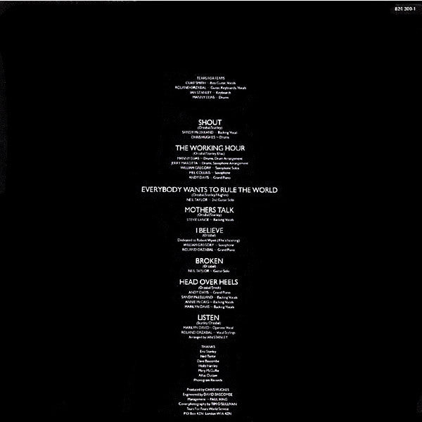 Tears For Fears : Songs From The Big Chair (LP, Album)