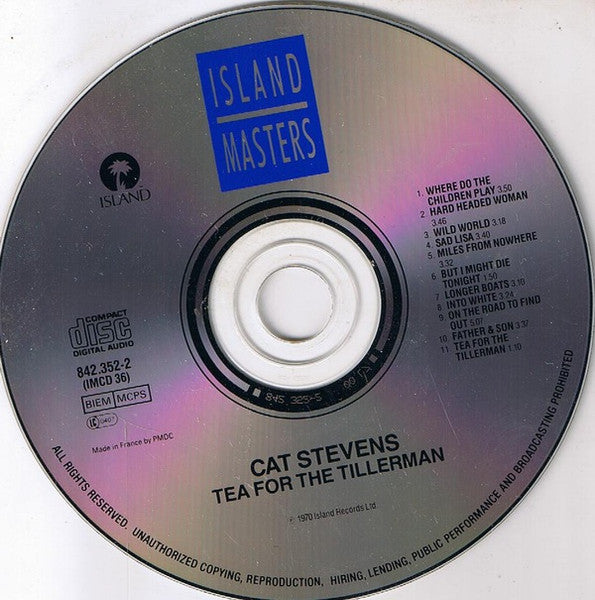 Cat Stevens : Tea For The Tillerman (CD, Album, RE, PMD)