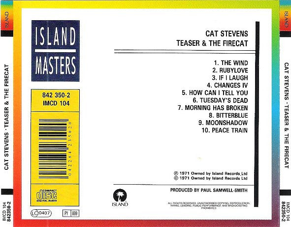 Cat Stevens - Teaser & The Firecat (CD, Album, RE, PMD) - De Platen Aap – Vinylwinkel in Brielle & online webshop voor muziekliefhebbers