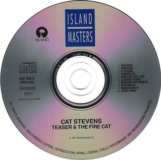 Cat Stevens - Teaser & The Firecat (CD, Album, RE, PMD) - De Platen Aap – Vinylwinkel in Brielle & online webshop voor muziekliefhebbers