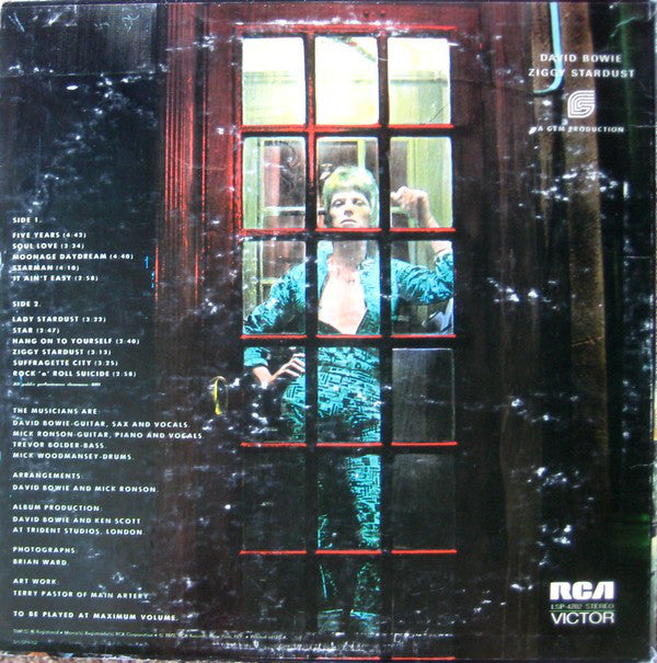 David Bowie : The Rise And Fall Of Ziggy Stardust And The Spiders From Mars (LP, Album, Roc)