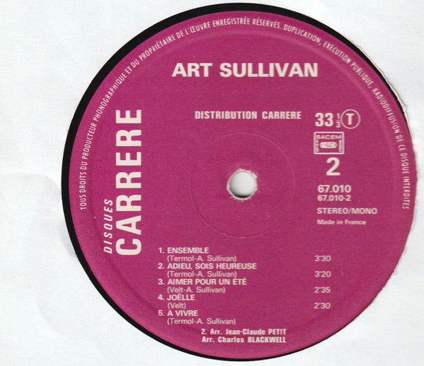 Art Sullivan : Art Sullivan (LP)