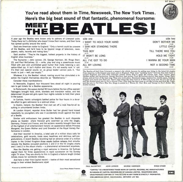 The Beatles : Meet The Beatles! (LP, Album, RE, Pur)
