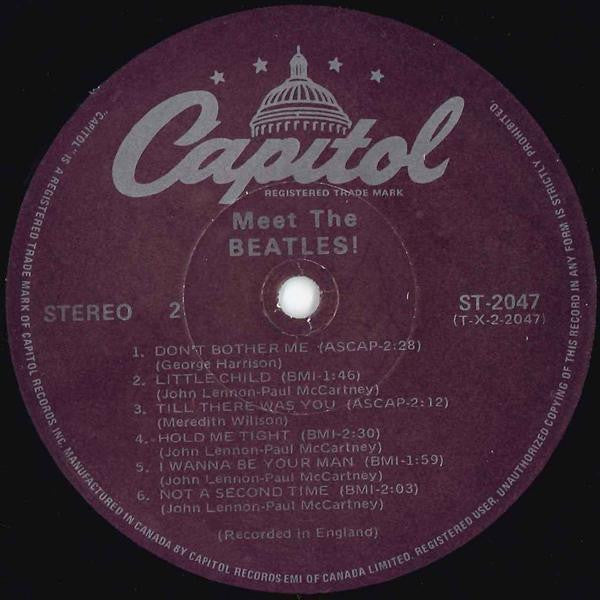 The Beatles : Meet The Beatles! (LP, Album, RE, Pur)