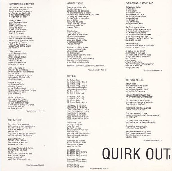 Stump : Quirk Out (LP, MiniAlbum)