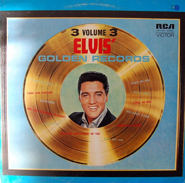 Elvis Presley : Elvis' Golden Records Volume 3 (LP,Compilation,Reissue,Stereo)