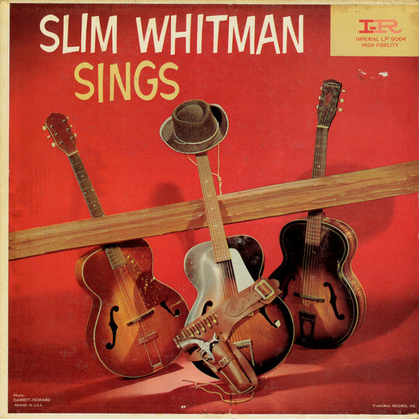 Slim Whitman : Slim Whitman Sings (LP,Album,Mono)