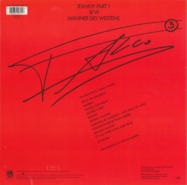 Falco : Jeanny Part 1 (12", Maxi)