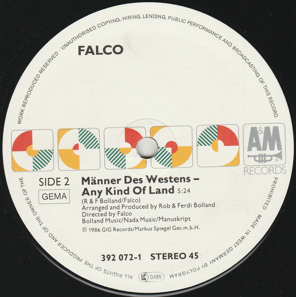 Falco : Jeanny Part 1 (12", Maxi)