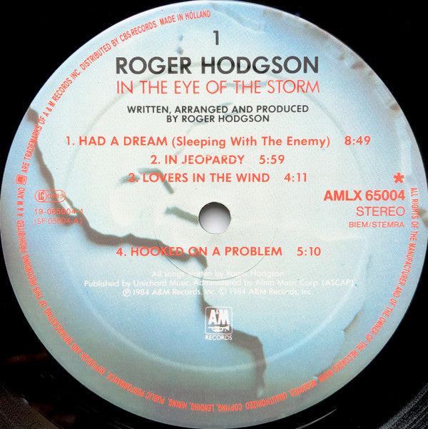 Roger Hodgson : In The Eye Of The Storm (LP, Album)