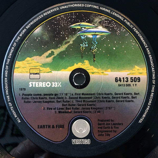 Earth And Fire : Reality Fills Fantasy (LP,Album,Stereo)