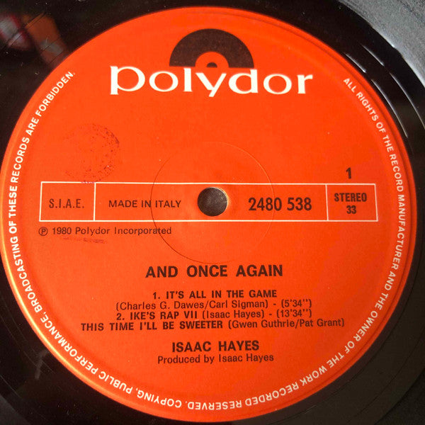 Isaac Hayes : And Once Again (LP, Album)