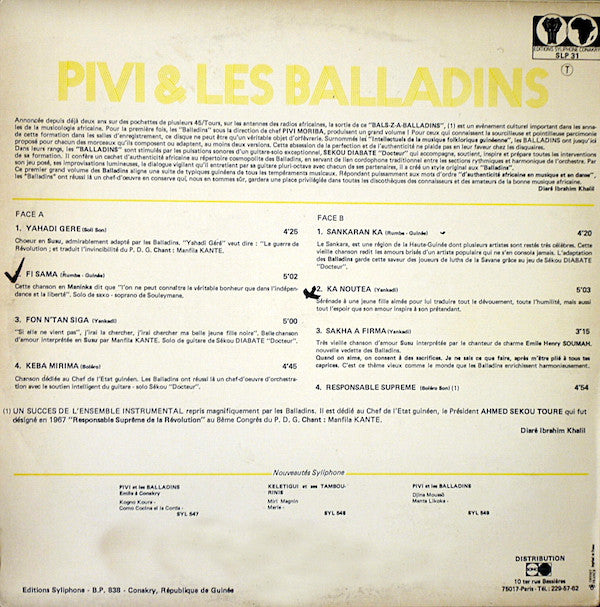 Pivi & Les Balladins* : Pivi & Les Balladins (LP, Album)