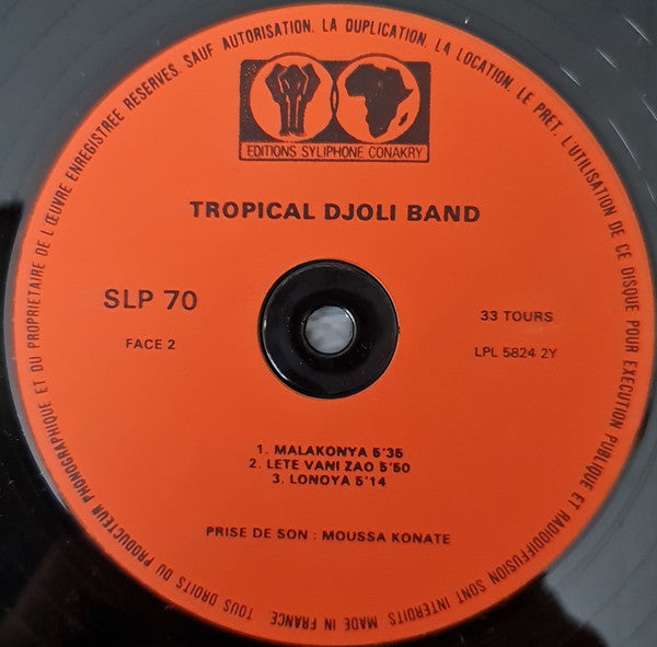 Tropical Djoli Band De Faranah : Style Savane (LP, Album)