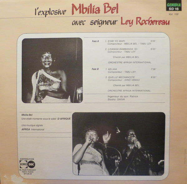 Mbilia Bel Avec Seigneur Ley Rochereau* Et L'Afrisa International* : L'Explosive (LP)