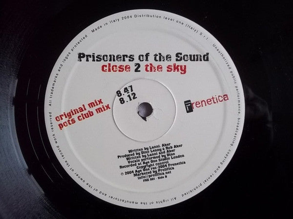 Prisoners Of The Sound : Close 2 The Sky (12")