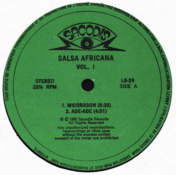 Laba "Sosseh"* : Salsa Africana Vol. 1 (Monguito El Unico Presents Laba "Sosseh" In U.S.A.) (LP, Album)