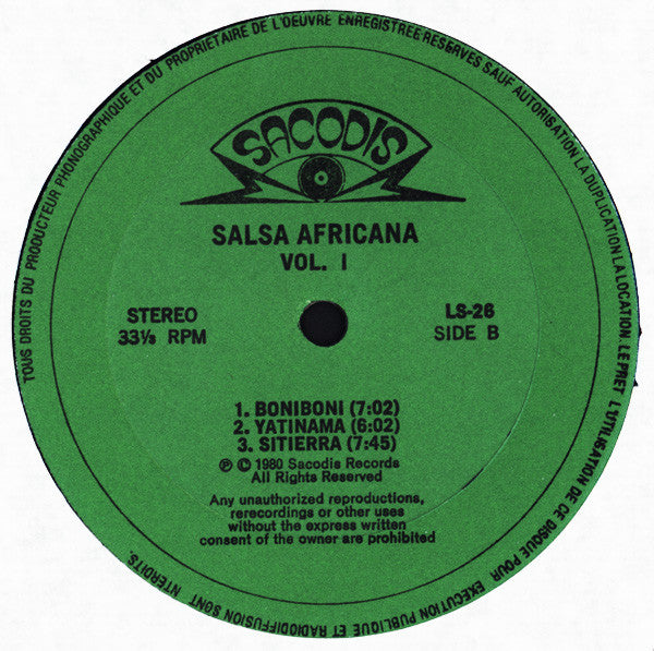 Laba "Sosseh"* : Salsa Africana Vol. 1 (Monguito El Unico Presents Laba "Sosseh" In U.S.A.) (LP, Album)
