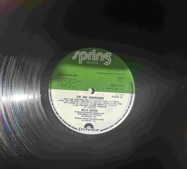 Millie Jackson : Live And Uncensored (2xLP, Album, Gat)