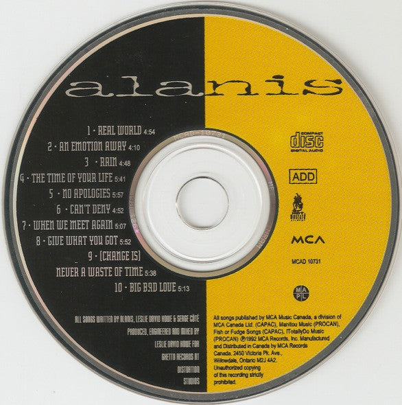 Alanis* : Now Is The Time (CD, Album)