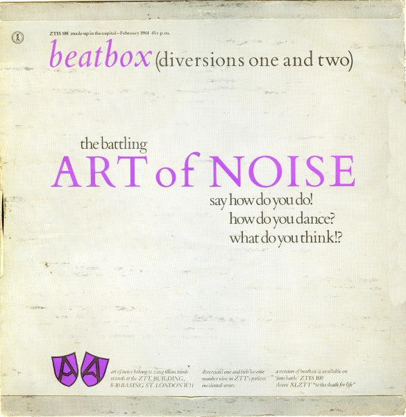 Art Of Noise* : Beat Box (12", Single, Pic)