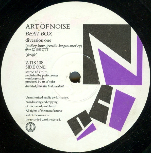 Art Of Noise* : Beat Box (12", Single, Pic)