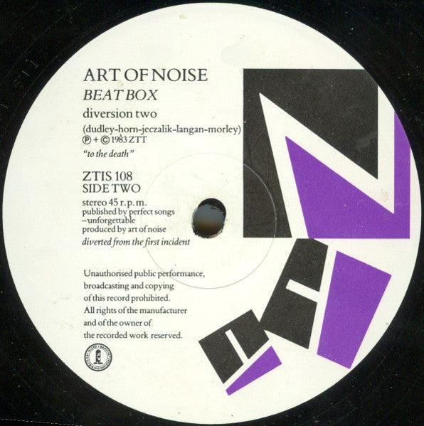 Art Of Noise* : Beat Box (12", Single, Pic)