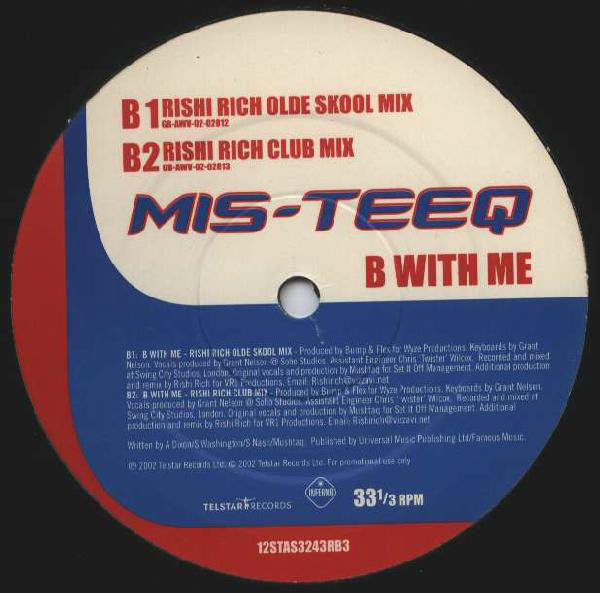 Mis-Teeq : B With Me (12",45 RPM)