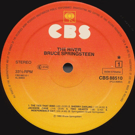 Bruce Springsteen : The River (LP,Album,Misprint,Stereo)