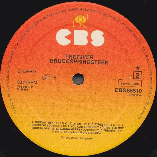 Bruce Springsteen : The River (LP,Album,Misprint,Stereo)