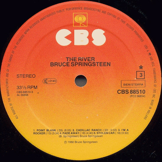 Bruce Springsteen : The River (LP,Album,Misprint,Stereo)