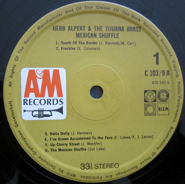 Herb Alpert & The Tijuana Brass : Mexican Shuffle (LP, Comp, Club)