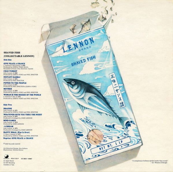 John Lennon, The Plastic Ono Band - Shaved Fish (LP, Album, Comp) - De Platen Aap – Vinylwinkel in Brielle & online webshop voor muziekliefhebbers