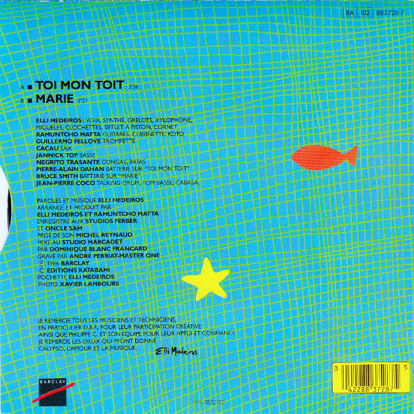 Elli Medeiros : Toi Mon Toit (7", Single)