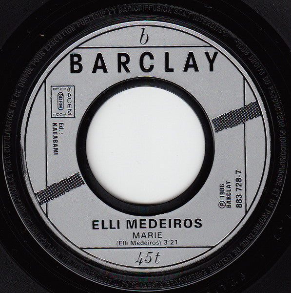 Elli Medeiros : Toi Mon Toit (7", Single)