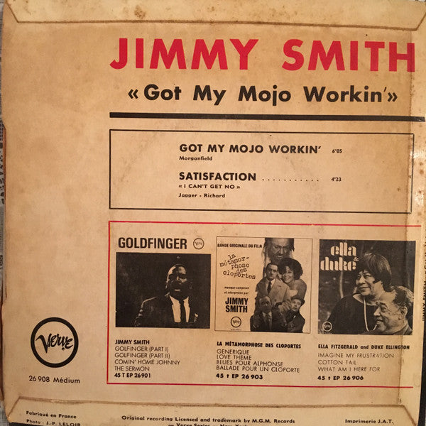 Jimmy Smith : Got My Mojo Workin' (7", EP)