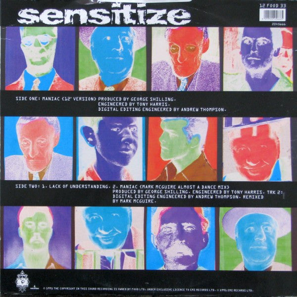Sensitize (2) : Maniac (12", Single)