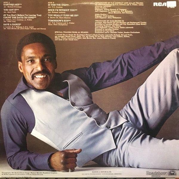 Al Wilson : Count The Days (LP, Album)